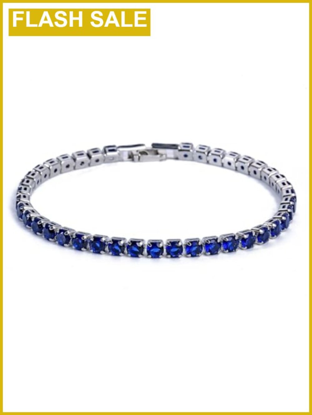 14K Gold Plated Tennis Bracelet 4mm Cubic Zirconia Unisex